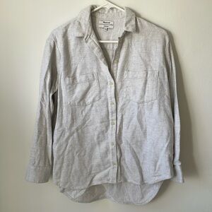 Madewell oversized flannel, size small